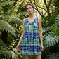 👗 2026 Sale — Over 59,000 Sold! 🎨 Women's Sleeveless V-Neck Tie-Dye Dress – Flowy A-Line Art ✨