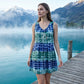 👗 2026 Sale — Over 59,000 Sold! 🎨 Women's Sleeveless V-Neck Tie-Dye Dress – Flowy A-Line Art ✨