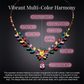 📢📢50% OFF !! ⏰ Women Casual Colorful Floral Necklace Set – Vibrant flowers, lightweight & elegant – Perfect for everyday wear & special occasions ✨