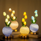 🌷 50% OFF NOW! 💡 Elegant Tulip Bouquet Night Light – Soft Ambient Glow, Premium Glass & Versatile Decor 🏠