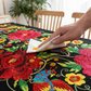 🎉 2026 Sale — Over 24,800 Sold! 🌟 Scalloped Floral Tablecloth – Spill-Proof, Fiesta-Ready ✨