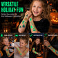 Luminous Halloween Temporary Tattoos for Kids Cartoon Waterproof Glowing Stickers