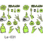 Luminous Halloween Temporary Tattoos for Kids Cartoon Waterproof Glowing Stickers