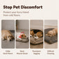 🐱🐶Thick Plush Pet Sleeping Mat with Raised Headrest for Dogs & Cats☁️