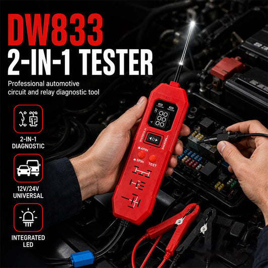 🔥2026 New Upgrade ＆ Hot Sale🔥 2-in-1 Automotive Circuit & Relay Tester – Digital Display ✨