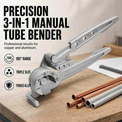⏳🔥LIMITED-TIME 50% OFF! ⏰3‑in‑1 Manual Tube Bender