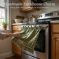 🏡 LIMITED-TIME 50% OFF ✨ Farmhouse Oven Door Skirt — Classic Plaid, Ribbon Ties, Ruffled Hem
