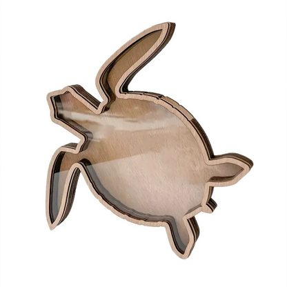 🎉 2026 Sale — Over 15,300 Sold!🐢 Wooden Sea Turtle Storage Display Organizer Box ✨