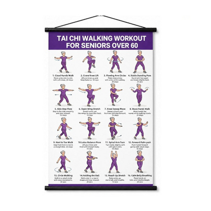 Tai Chi Workout Poster for Seniors