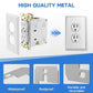 🎉 2026 Sale — Over 16,700 Sold!🔌 Metal Wall Plate Spacer For Uneven Electrical Outlet Boxes ✨