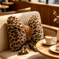 🎉 LIMITED TIME 50% OFF! 🐆 Leopard Print Bowknot Throw Pillow – Faux Rabbit Fur, Ergonomic Lumbar Support & High Rebound PP Cotton ✨