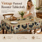 🎉 2026 Sale — Over 13,000 Sold! 🐓 Vintage Rooster Tablecloth – Waterproof, Oil-Proof, Scalloped Lace – Rustic Charm That Protects Your Table ✨