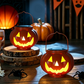 Solar Pumpkin Lantern Halloween