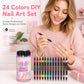 💅 LIMITED-TIME 50% OFF! 🎨 24 Colors Dual Ended Nail Art Pens Set – Dual-Tip Design, Smooth Ink Flow & Long-Lasting Brilliance, Perfect for DIY Manicure 💋