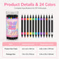 💅 LIMITED-TIME 50% OFF! 🎨 24 Colors Dual Ended Nail Art Pens Set – Dual-Tip Design, Smooth Ink Flow & Long-Lasting Brilliance, Perfect for DIY Manicure 💋
