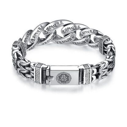 🤙 LIMITED‑TIME 50% OFF! ⚡ Men's Retro Six‑Syllable Mantra Bracelet – Meaningful, Masculine, Eye‑Catching ✨