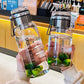 💧 LIMITED‑TIME 50% OFF! 💣 Large Capacity Portable Glass Water Bottle – Leak‑Proof, With Tea Infuser ✨