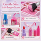 Washable Kids Princess Makeup Toy Set for Girls with Lipstick Eyeshadow Nail Polish and Makeup Case