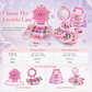 Washable Kids Princess Makeup Toy Set for Girls with Lipstick Eyeshadow Nail Polish and Makeup Case