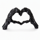 🎃New Arrival🔥Halloween Resin Skeleton Figurine with Heart Hand Gesture for Home Bedroom Desktop Decoration