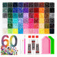 AB Color Jelly Flatback Resin Rhinestones Kit with Storage Organizer Box Glue and Tools for DIY Nail Art Clothes and Phone Case Decoration