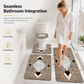 ⏳Time-Limited Special⏰4 Piece Faux Cashmere Absorbent Bathroom Rug Set with Rectangular Mat U Shaped Toilet Mat Toilet Lid Cover and Long Runner Rug 🧽