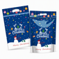 50 Pack Christmas Candy Bags Cartoon Stand Up Zipper Pouches for Snowflake Crisp Cookie and Baking Food Packaging