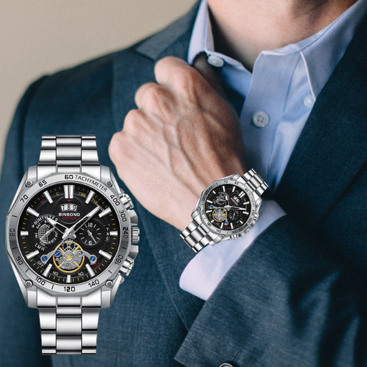 ⏳ Limited-Time 50% OFF ⏰Men's Stainless Steel Waterproof Luminous Watch⌚
