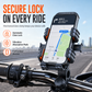 Shockproof Bicycle and Motorcycle Phone Mount for Electric Bikes and Mountain Bikes Handlebar and Rearview Mirror Navigation Phone Holder