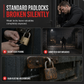 70mm Aluminum Alloy Anti Theft Alarm Padlock Security Gate Lock for Warehouse Motorcycle and Bicycle with Batteries