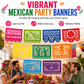 📢📢50% OFF !! ⏰Mexican Plastic Banner Day of the Dead Paper Cut Style Garland for Cinco de Mayo and Halloween Party
