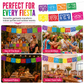 📢📢50% OFF !! ⏰Mexican Plastic Banner Day of the Dead Paper Cut Style Garland for Cinco de Mayo and Halloween Party